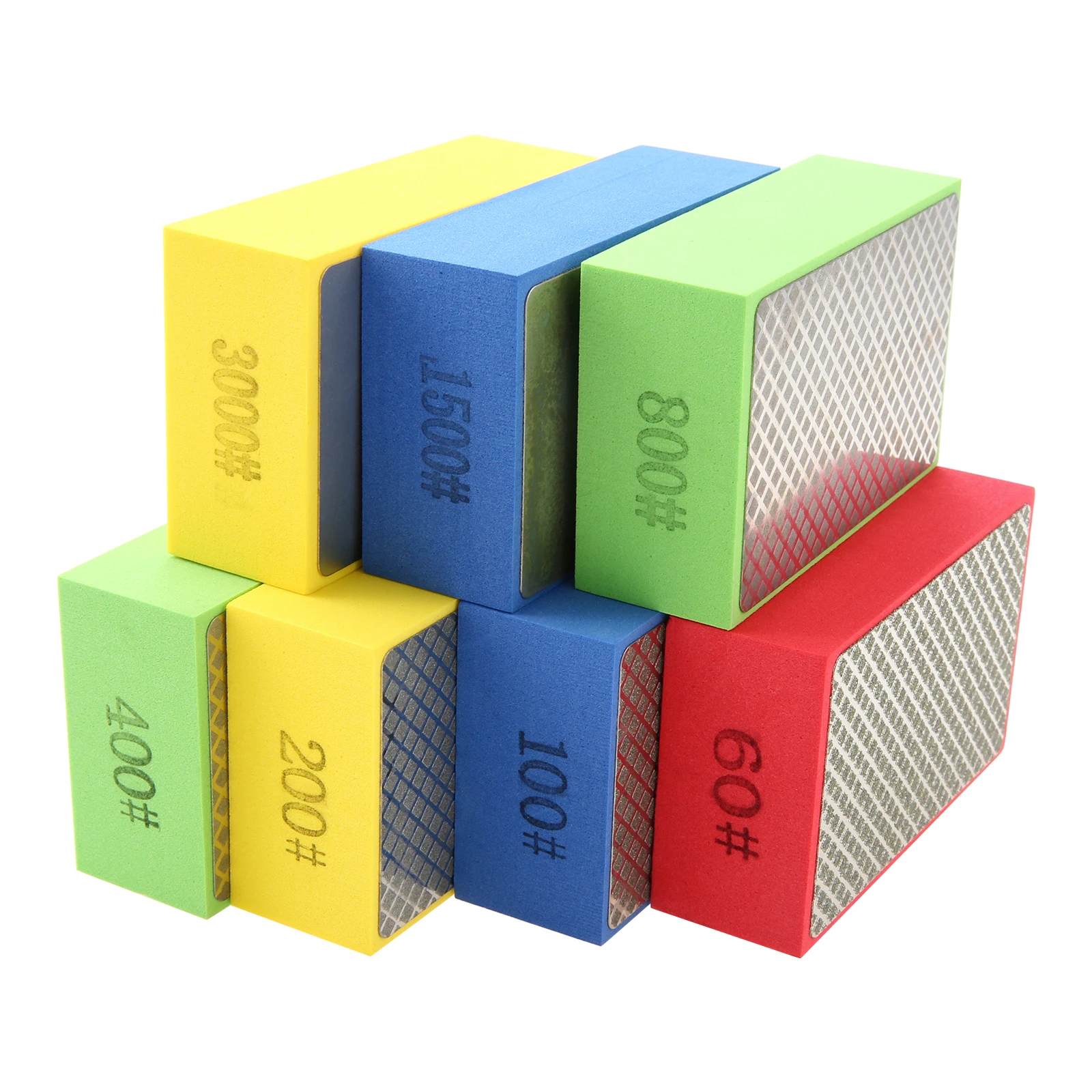 7Pcs/set Hand Polishing Pads for Ceramic Tile Glass Grinding Sanding Blocks Polishing Tool 60/100/200/400/800/1500/3000 Grit
7Pcs/set Hand Polishing Pads for Ceramic Tile Glass Grinding Sanding Blocks Polishing Tool 60/100/200/400/800/1500/3000 Grit