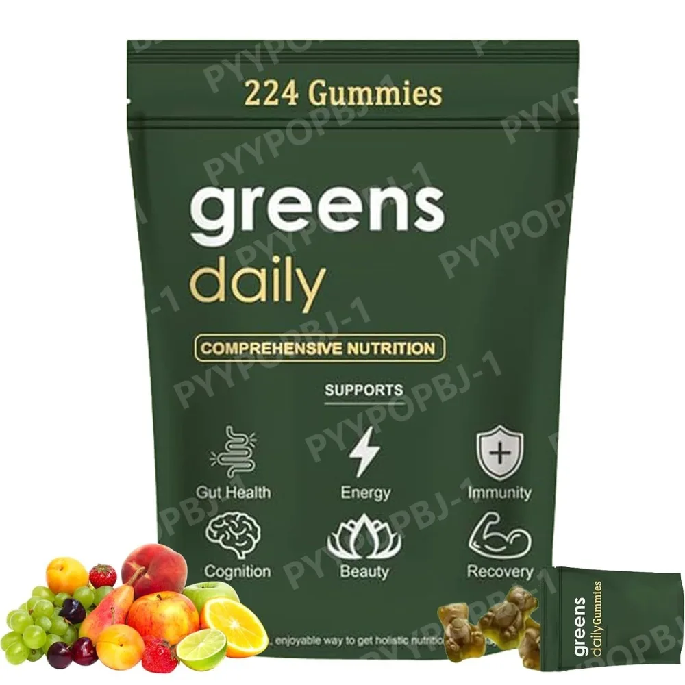 Greens Gummies with Chlorella & Spirulina – Daily Gummies, 224 Gummies
Greens Gummies with Chlorella & Spirulina – Daily Gummies, 224 Gummies