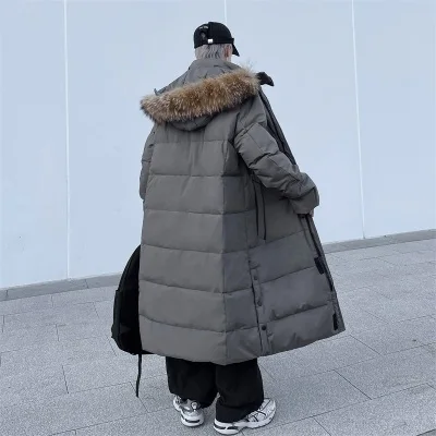 Premium Korean Winter Mens Down Jacket Detachable Fur Trim Hood White Duck Down Filled Luxury Lightweight Warmth Long Parka Coat
Premium Korean Winter Mens Down Jacket Detachable Fur Trim Hood White Duck Down Filled Luxury Lightweight Warmth Long Parka Coat