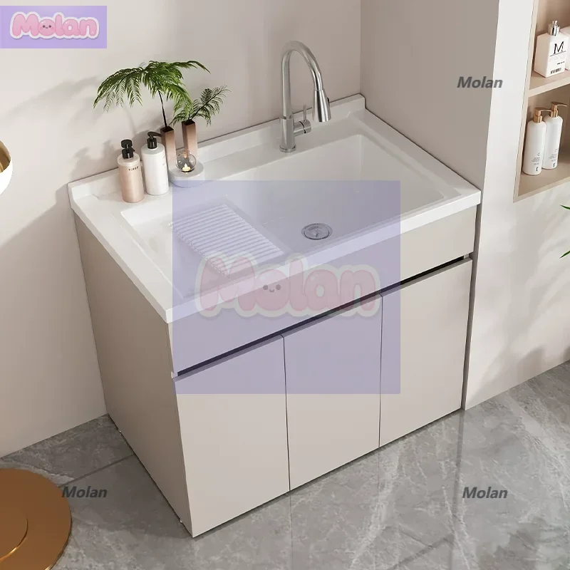 Honeycomb Aluminum Balcony Laundry Cabinet Laundry Basin Large Pool Laundry Sink Floor-to-ceiling Bathroom Cabinet Combination S
Honeycomb Aluminum Balcony Laundry Cabinet Laundry Basin Large Pool Laundry Sink Floor-to-ceiling Bathroom Cabinet Combination S
