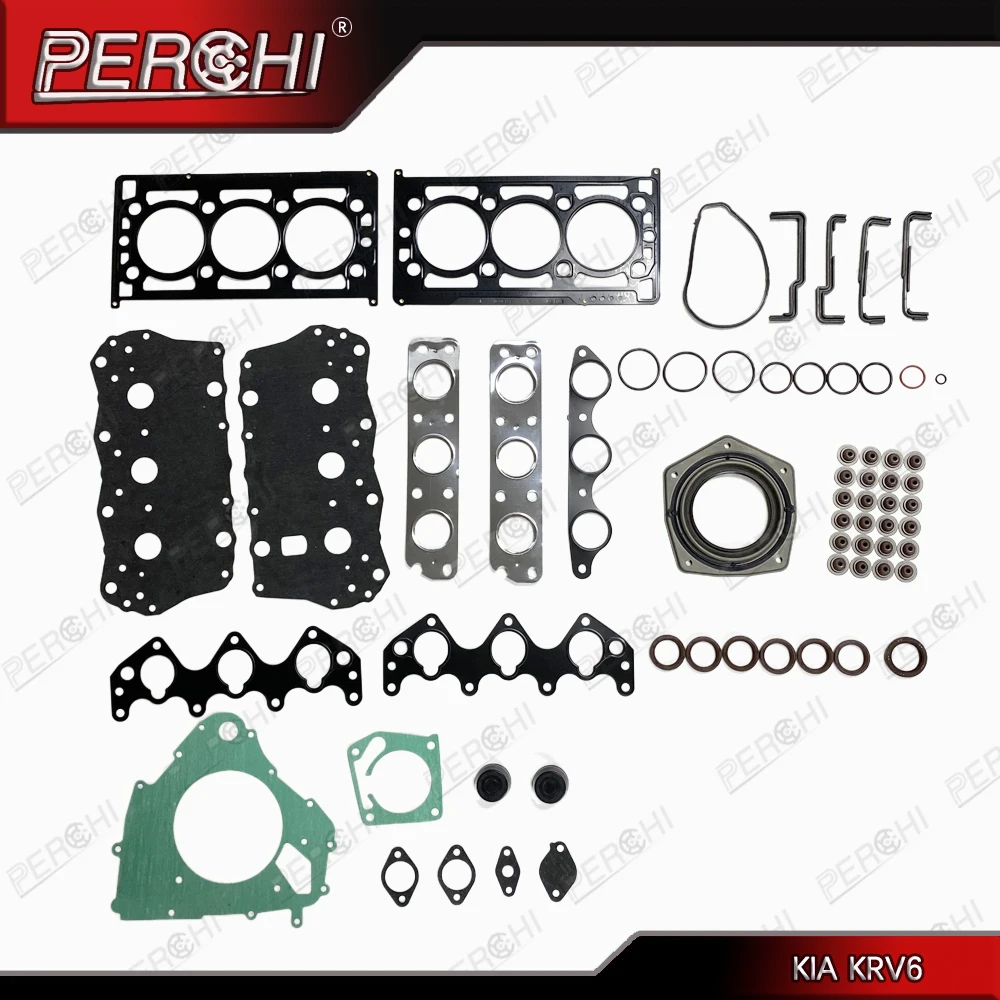 For KIA KRV6 K5 KV6 CARNIVAL II (GQ) 2.5 V6 CARNIVAL I (UP) 2.5 V6 Engine Head Gasket Kit Full Set 0K55C10270B 0K55810270B
For KIA KRV6 K5 KV6 CARNIVAL II (GQ) 2.5 V6 CARNIVAL I (UP) 2.5 V6 Engine Head Gasket Kit Full Set 0K55C10270B 0K55810270B
