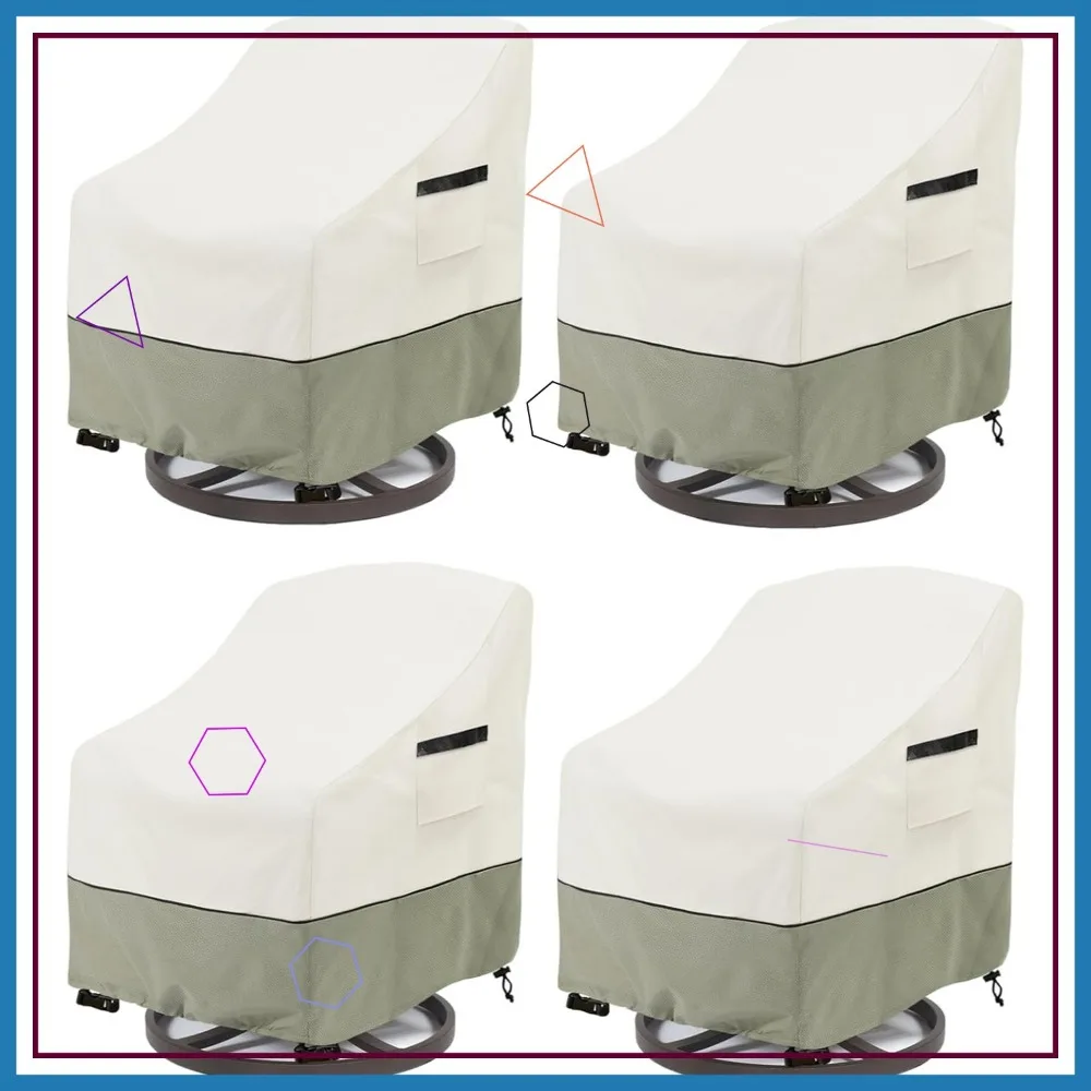 Waterproof Heavy Duty Patio Swivel Chair Covers 4 Pack, 33x35x36 Inches Beige
Waterproof Heavy Duty Patio Swivel Chair Covers 4 Pack, 33x35x36 Inches Beige