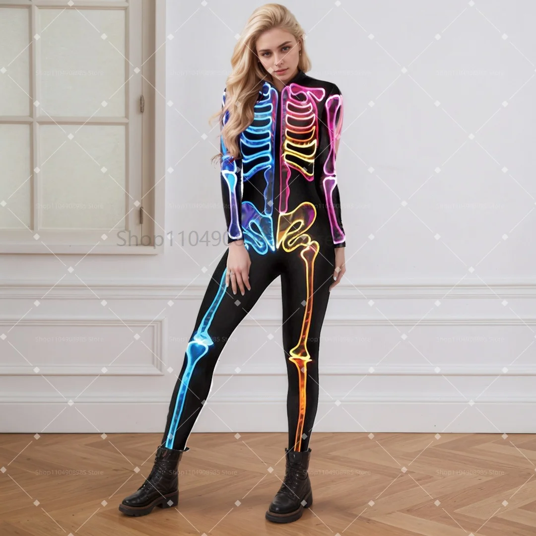 2025 Halloween Cosplay Costumes Skeleton 3D Print Bodysuits Women Sexy Slim Elastic Jumpsuit Long Sleeve Catsuit
2025 Halloween Cosplay Costumes Skeleton 3D Print Bodysuits Women Sexy Slim Elastic Jumpsuit Long Sleeve Catsuit