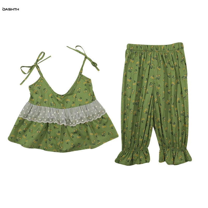 OASHTH Girls suit summer new baby girl floral sleeveless two-piece set thin children's clothing
OASHTH Girls suit summer new baby girl floral sleeveless two-piece set thin children's clothing
