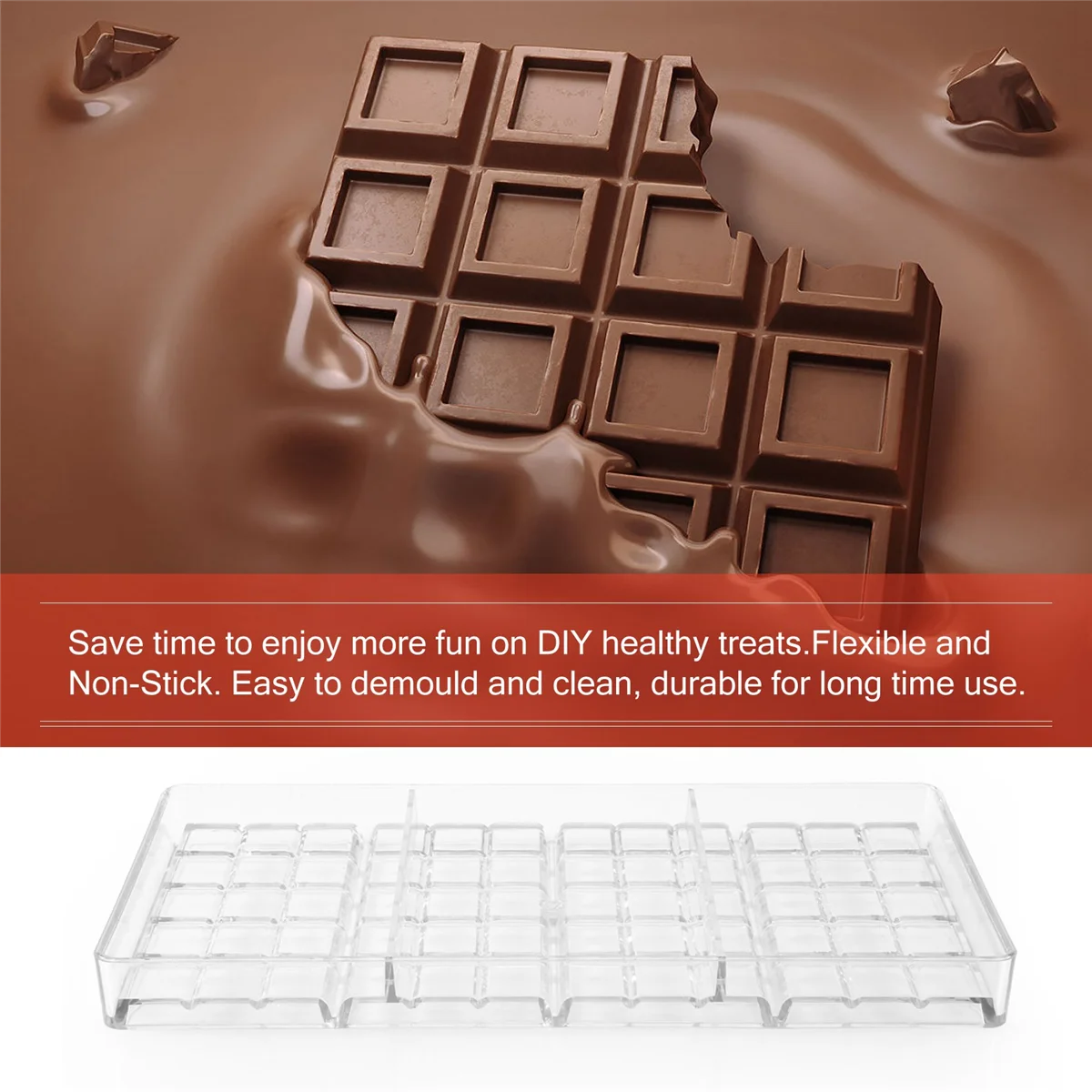 A32P_Chocolate Bar Maker Candy Mould Break Apart Bar Chocolate Mold Chocolate Diy Pastry Tools
A32P_Chocolate Bar Maker Candy Mould Break Apart Bar Chocolate Mold Chocolate Diy Pastry Tools