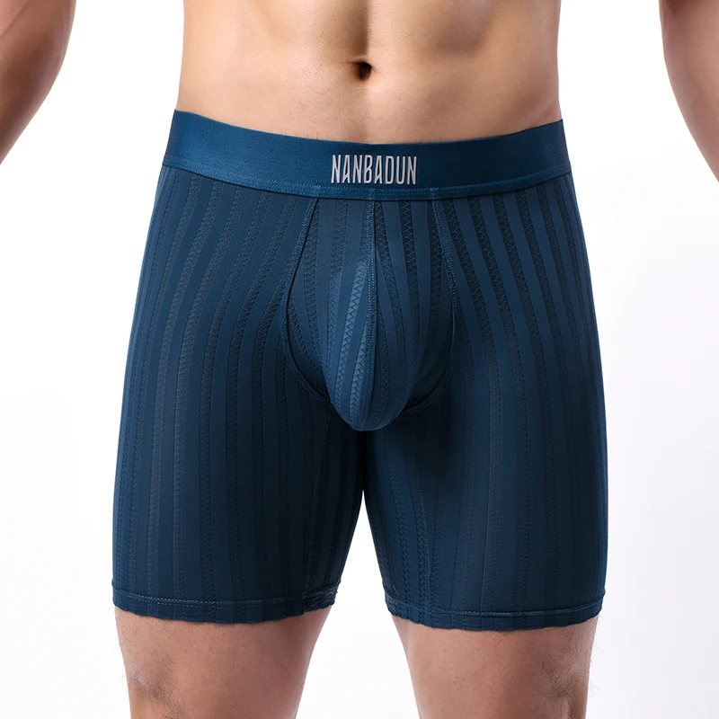 Ice Silk Sexy Men Underwear Workout Long Leg Boxer Shorts Breathable U Bulge Pouch Underpants Elastic Extended Leggings Panties
Ice Silk Sexy Men Underwear Workout Long Leg Boxer Shorts Breathable U Bulge Pouch Underpants Elastic Extended Leggings Panties