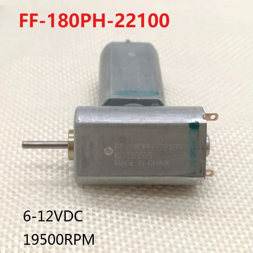 1 шт. FF-180PH-22100 180 маленький двигатель постоянного тока 12 В постоянного тока 19500 об/мин большой крутящий момент для электрической зубной щетки/машинки для стрижки волос 
1 шт. FF-180PH-22100 180 маленький двигатель постоянного тока 12 В постоянного тока 19500 об/мин большой крутящий момент для электрической зубной щетки/машинки для стрижки волос