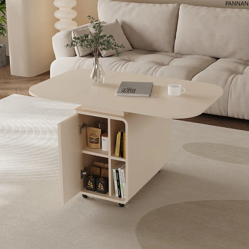 Solid wood folding coffee table living room movable side table with wheeled trolley multi-functional tea table
Solid wood folding coffee table living room movable side table with wheeled trolley multi-functional tea table
