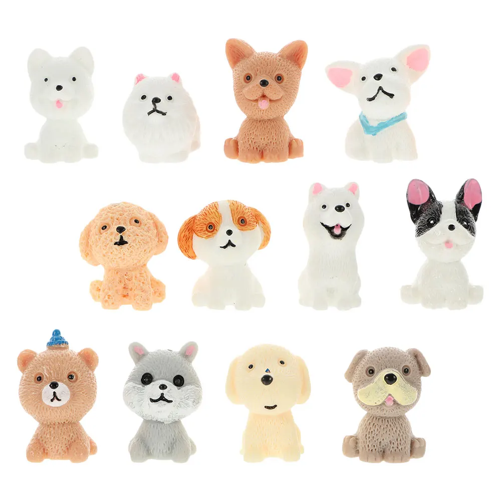 12pcs Mini Dog Ornaments Resin Figurines Home Decor Micro Garden Supplies Puppy Model Landscape Accessories Gardening Statue 
12pcs Mini Dog Ornaments Resin Figurines Home Decor Micro Garden Supplies Puppy Model Landscape Accessories Gardening Statue