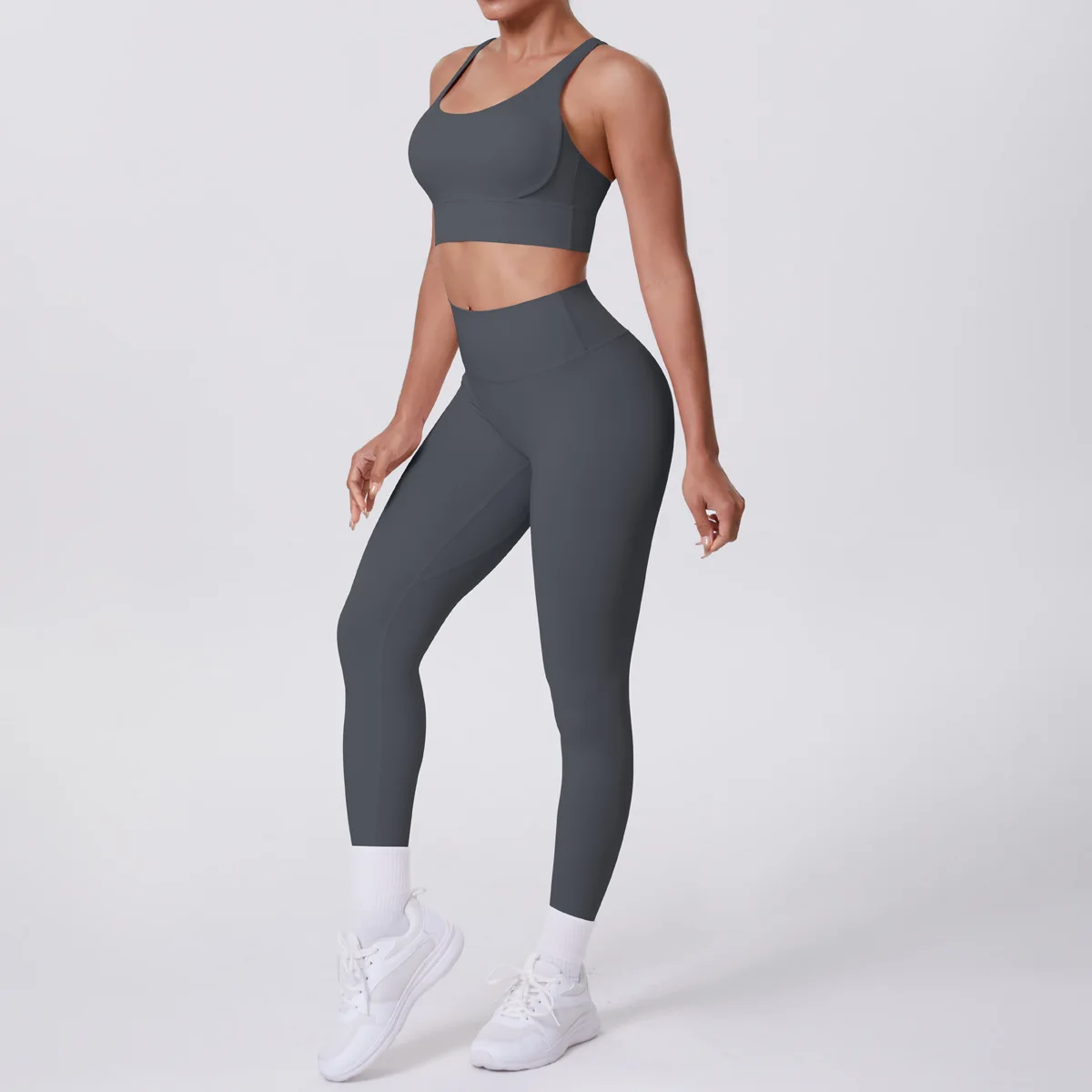 Women's Seamless Yoga Set Naked Sensation Brushed Cross-Back Bra High-Rise Booty-Lifting Leggings Gym Pilates Workout Outfit
Women's Seamless Yoga Set Naked Sensation Brushed Cross-Back Bra High-Rise Booty-Lifting Leggings Gym Pilates Workout Outfit