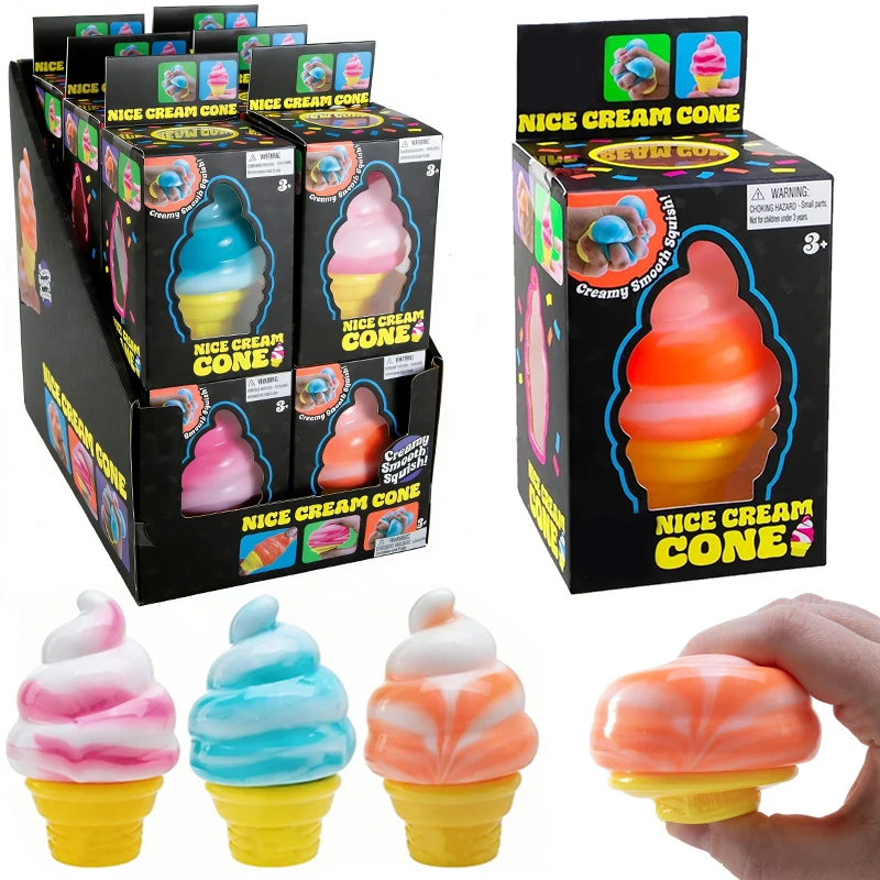 Schyling Needoh Nice Cream Cone Squishy Toy TPR Soft Elastic Decompression Ball Stress Relief Fidget Toy for Adults Kids
Schyling Needoh Nice Cream Cone Squishy Toy TPR Soft Elastic Decompression Ball Stress Relief Fidget Toy for Adults Kids