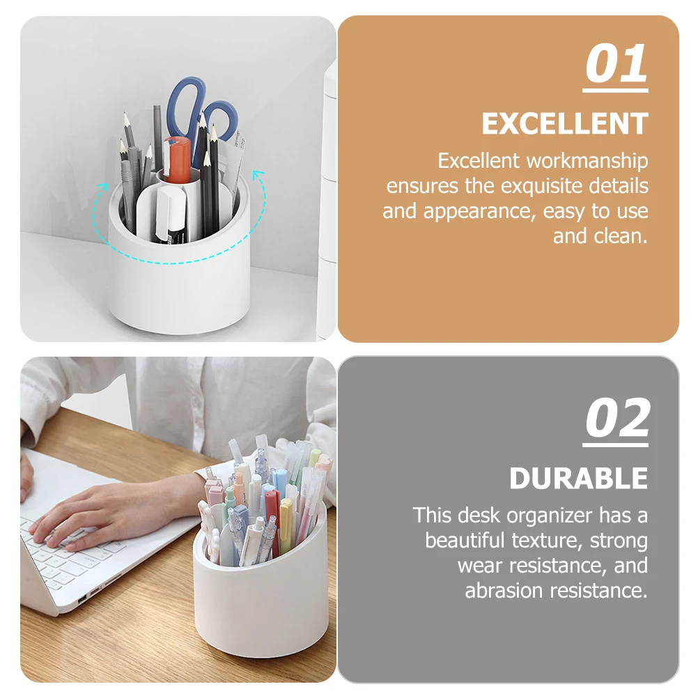 Rotating Makeup Brush Holder Pencil Pot for Desk Organiser Desktop with Organizer Remote Control
Rotating Makeup Brush Holder Pencil Pot for Desk Organiser Desktop with Organizer Remote Control
