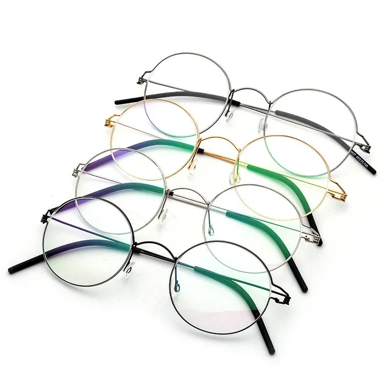 Myopia Men's Women's Optical Glasses Reading Frame Ultralight Screwless Titanium Alloy Retro Round Hyperopia Eyeglasses 28607
Myopia Men's Women's Optical Glasses Reading Frame Ultralight Screwless Titanium Alloy Retro Round Hyperopia Eyeglasses 28607
