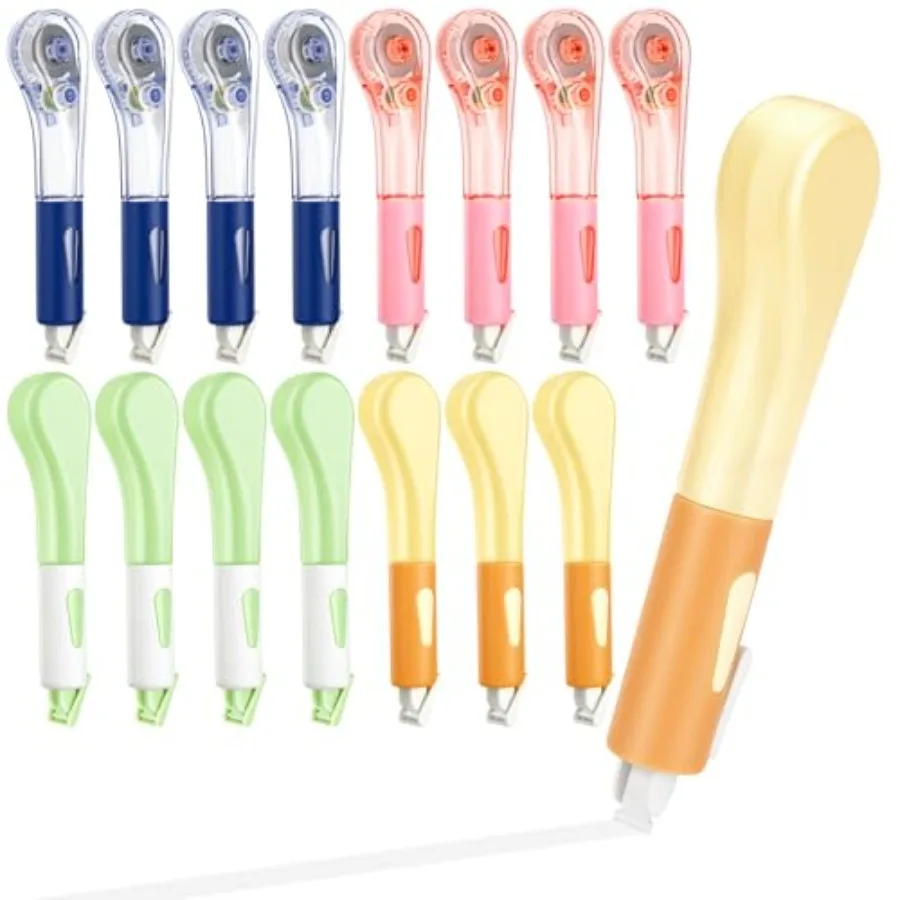 19.69ft Correction Tape Pens, Dry Instantly Correction Tape, Smooth Application, Stretch Resistant, Easy to Use Pen Style Appli
19.69ft Correction Tape Pens, Dry Instantly Correction Tape, Smooth Application, Stretch Resistant, Easy to Use Pen Style Appli
