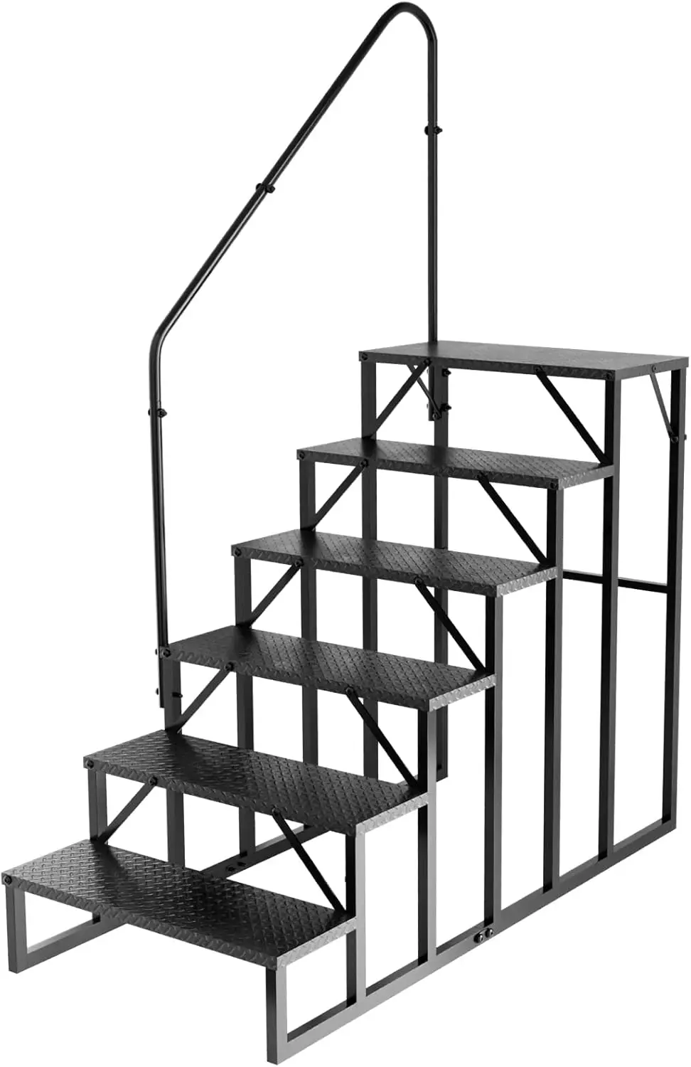 Stairs 6 Step Ladder, RV Steps Anti-Slip, Hot Tub Steps with Handrail, 660 lbs RV Ladder for 5th Wheel RV, Mobile Home Stairs
Stairs 6 Step Ladder, RV Steps Anti-Slip, Hot Tub Steps with Handrail, 660 lbs RV Ladder for 5th Wheel RV, Mobile Home Stairs