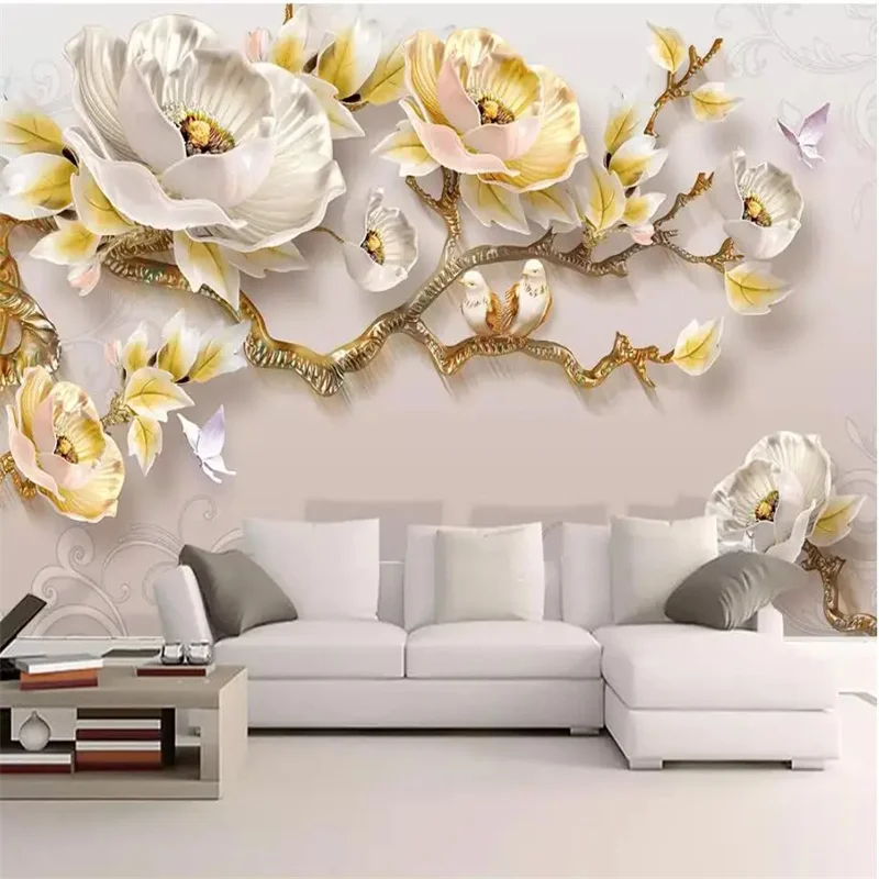 wellyu Custom wallpaper Modern minimalist 3D embossed peony new Chinese background wall Living room room custom background wall
wellyu Custom wallpaper Modern minimalist 3D embossed peony new Chinese background wall Living room room custom background wall