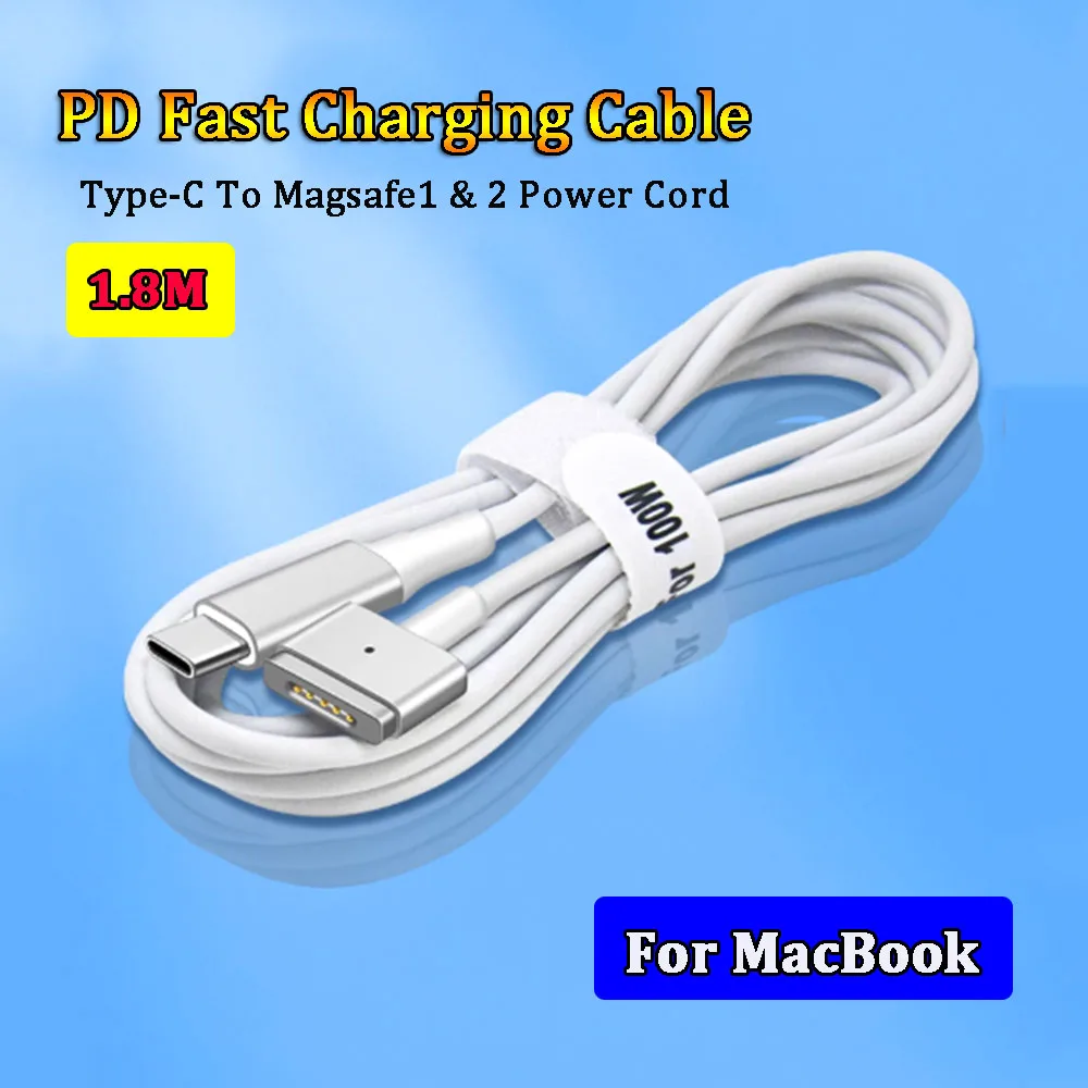 1PCS USB Type-C To Magsafe1 & 2 Fast Charging Cable Magnetic L / T Head For MacBook Air / Pro
1PCS USB Type-C To Magsafe1 & 2 Fast Charging Cable Magnetic L / T Head For MacBook Air / Pro