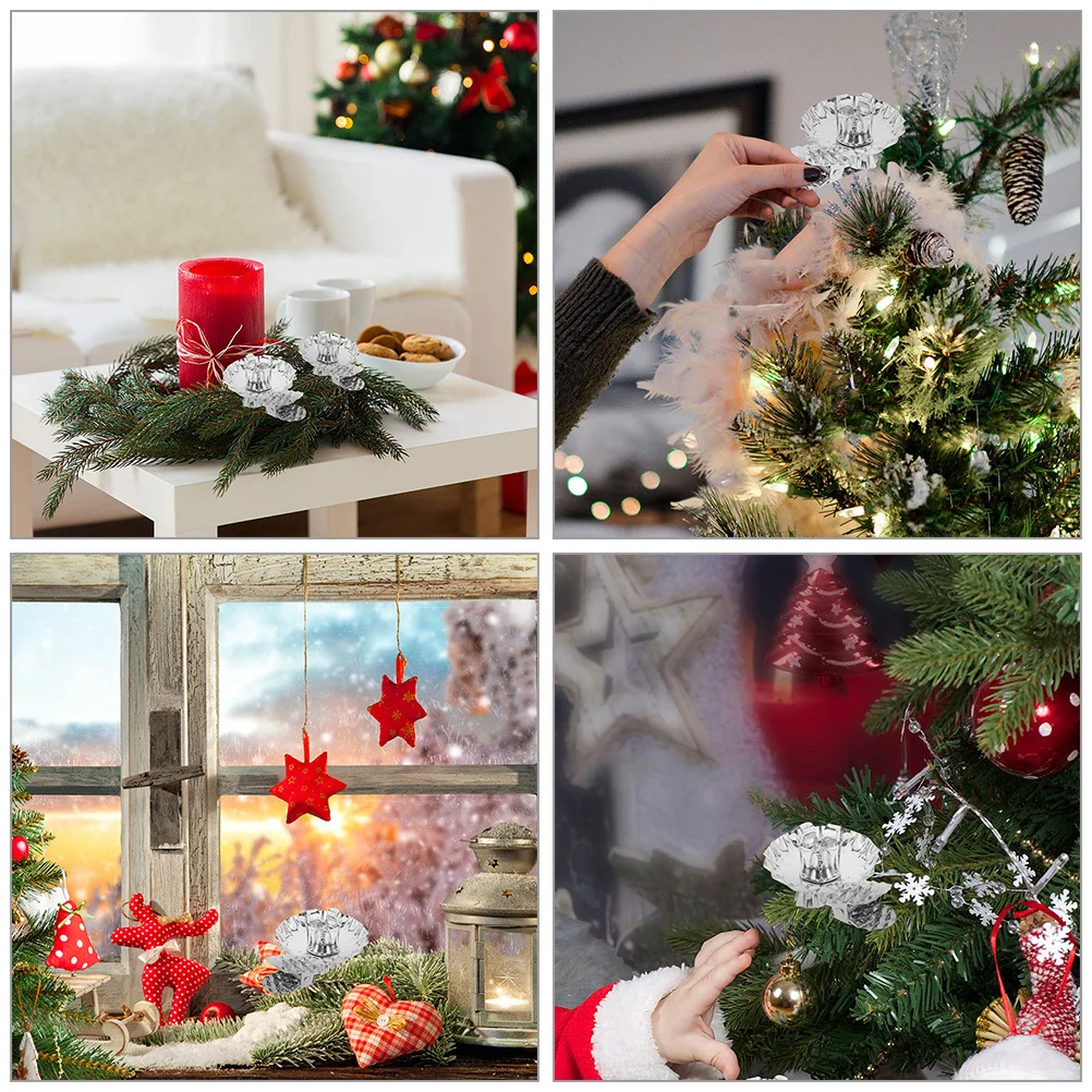 20pcs Metal Clips Christmas Tree Holder Clip For Xmas Party Decorative Candlestick Rustic Desktop Stand Reusable
20pcs Metal Clips Christmas Tree Holder Clip For Xmas Party Decorative Candlestick Rustic Desktop Stand Reusable