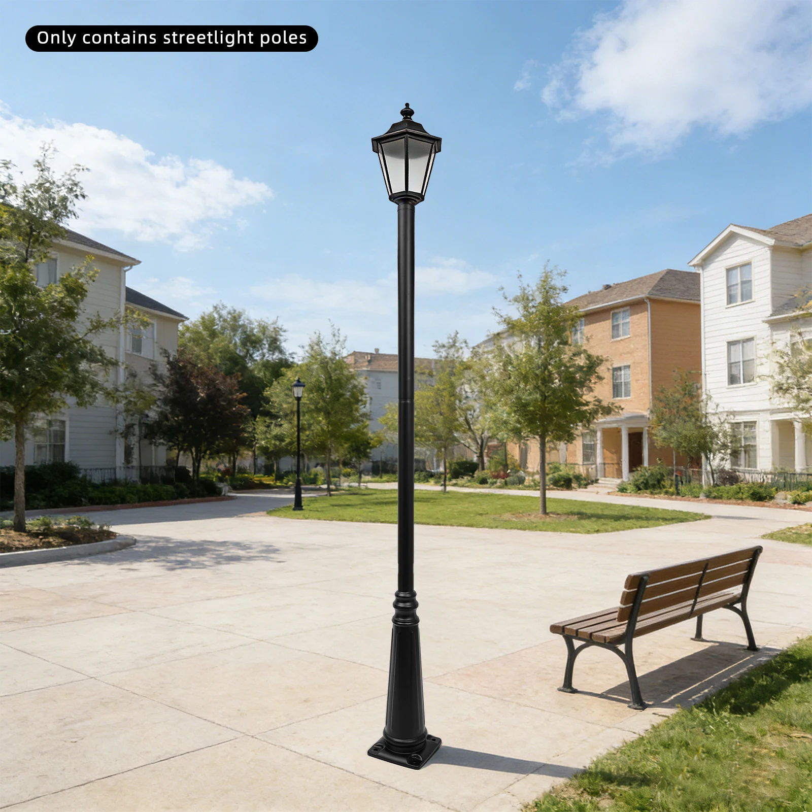Street Light Pole 94.49 Inch Tall, Split Street Lamp Post Light Pole, Outside Lamp Post For Backyard Garden Patio Driveway
Street Light Pole 94.49 Inch Tall, Split Street Lamp Post Light Pole, Outside Lamp Post For Backyard Garden Patio Driveway