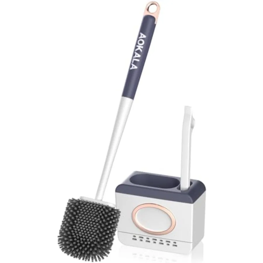 Toilet Bowl Cleaner Set - Silicone Toilet Brush and Holder for Deep Cleaning
Toilet Bowl Cleaner Set - Silicone Toilet Brush and Holder for Deep Cleaning