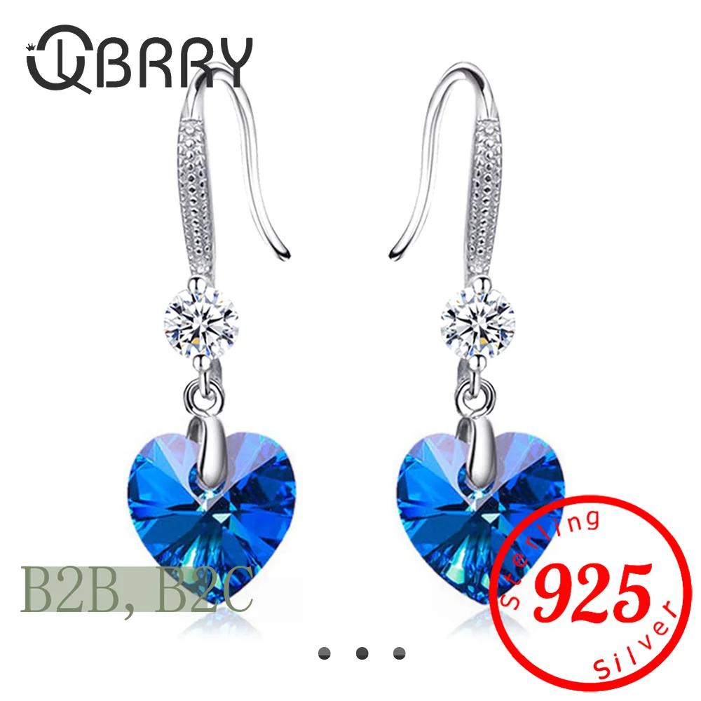 925 Sterling Silver Blue Heart Zircon Luxury Stud Earrings For Women Vintage Jewelry Accessories 2025 Trend Jewelery
925 Sterling Silver Blue Heart Zircon Luxury Stud Earrings For Women Vintage Jewelry Accessories 2025 Trend Jewelery