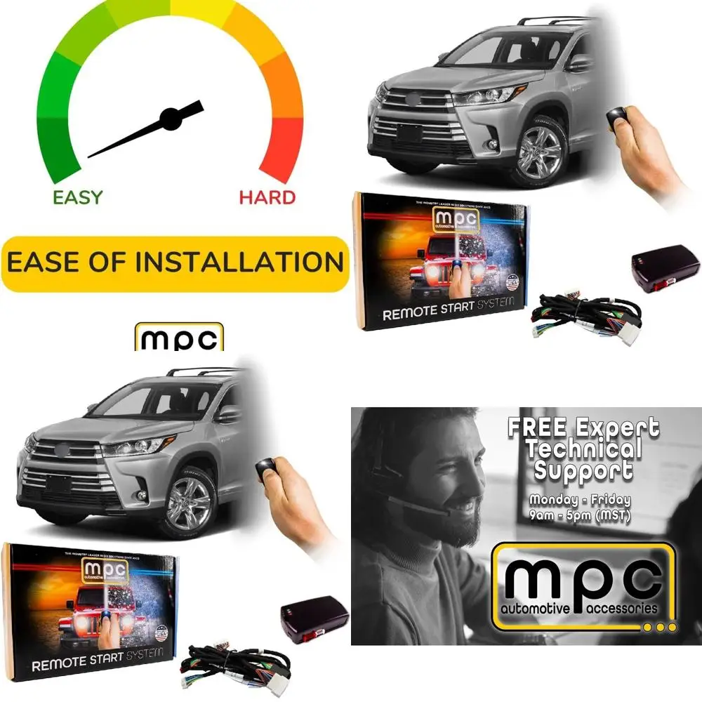 Комплект дистанционного запуска MPC, совместимый с Toyota Highlander 2014-2019 гг. | C-HR 2018-2019 | Land Cruiser 2016-2018 | Plug and Play | Пук
Комплект дистанционного запуска MPC, совместимый с Toyota Highlander 2014-2019 гг. | C-HR 2018-2019 | Land Cruiser 2016-2018 | Plug and Play | Пук