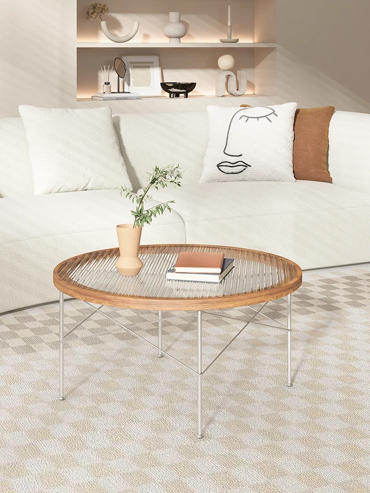 Simple modern coffee table living room household tempered glass small apartment minimalist
Simple modern coffee table living room household tempered glass small apartment minimalist