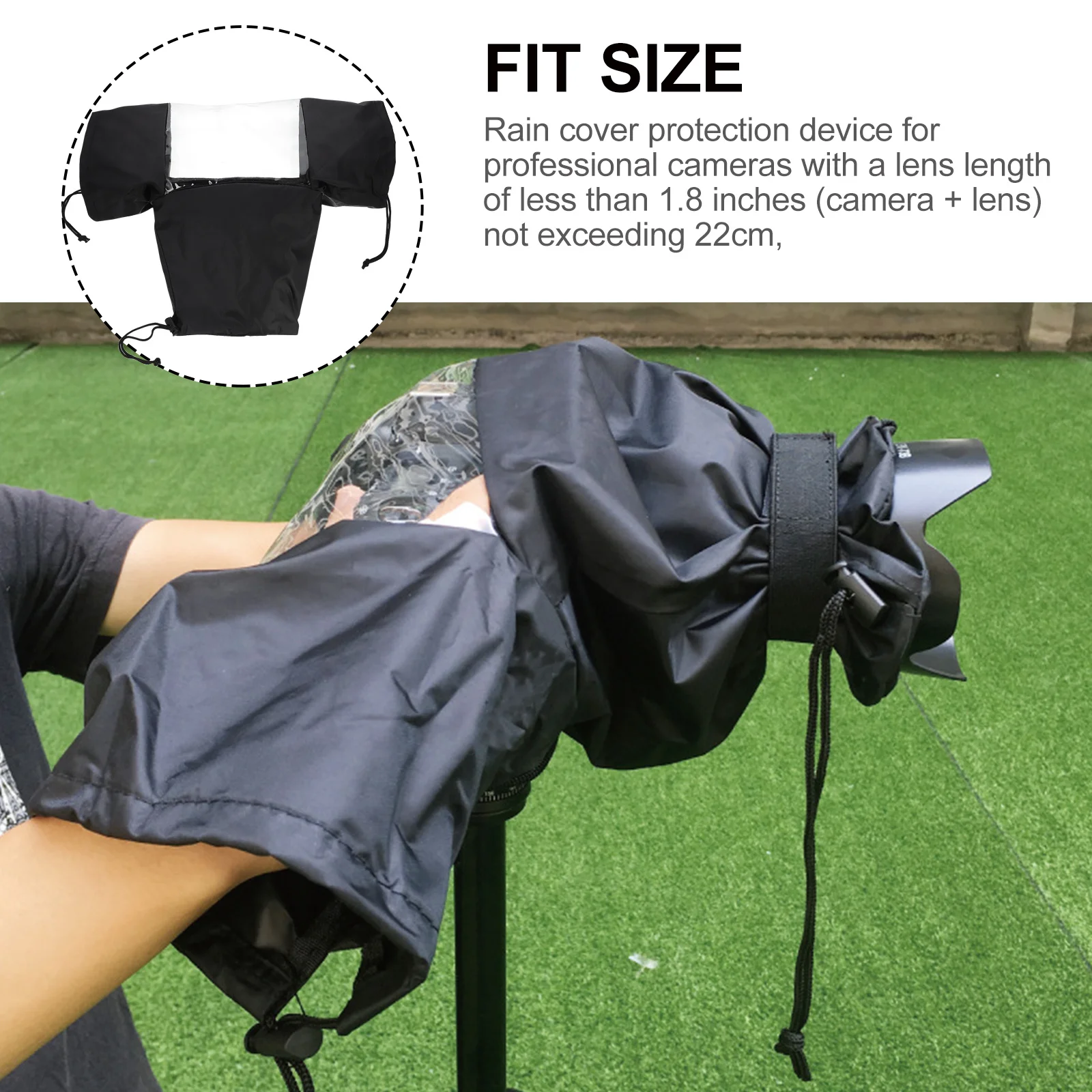 Camera Rain Cover 1 Piece Heavy Duty Weatherproof Protector for Dslr Photography Gear in Harsh Conditions Tripod Compatible
Camera Rain Cover 1 Piece Heavy Duty Weatherproof Protector for Dslr Photography Gear in Harsh Conditions Tripod Compatible