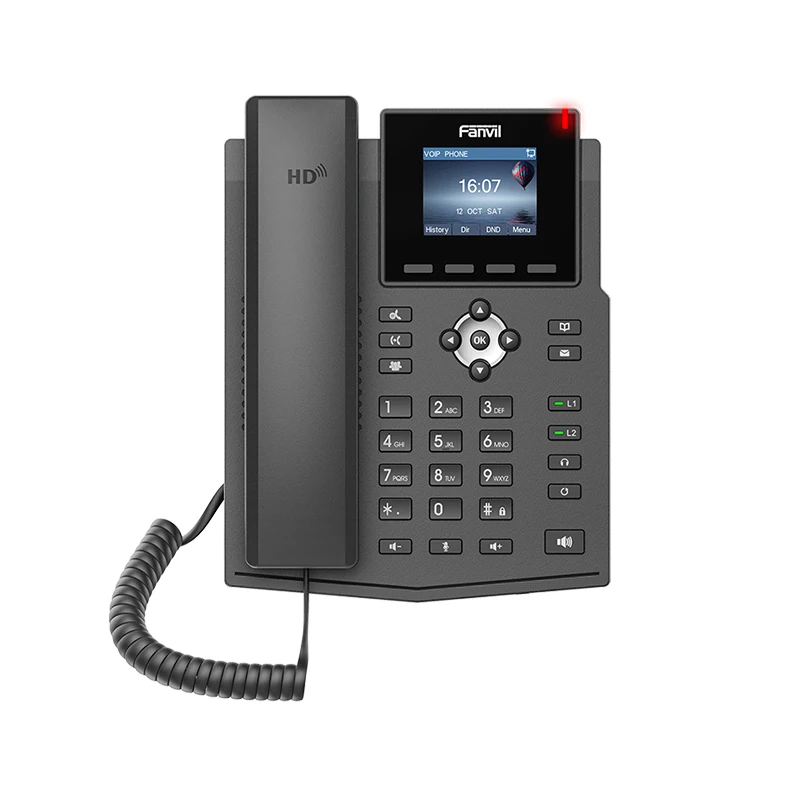Фирменный IP-телефон Fanvil X3S/X3SP с цветным ЖК-дисплеем 2,4 дюйма и новыми функциональными клавишами
Фирменный IP-телефон Fanvil X3S/X3SP с цветным ЖК-дисплеем 2,4 дюйма и новыми функциональными клавишами