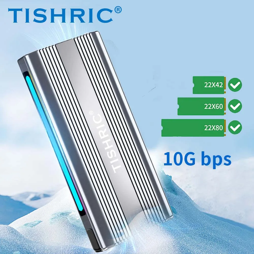 TISHRIC T9 RGB M2 NVME Enclosure SSD Case External Hard Disk Drive HDD Case Nvme usb Adapter Box NVME NGFF Dual Protocol 10Gbps
TISHRIC T9 RGB M2 NVME Enclosure SSD Case External Hard Disk Drive HDD Case Nvme usb Adapter Box NVME NGFF Dual Protocol 10Gbps