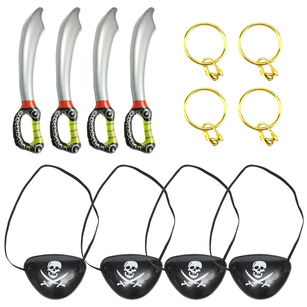 Pirate Costume Sets Premium Material Halloween Props Kids Accessories Inflatable Knife PVC Blindfold Suit Cosplay Supply
Pirate Costume Sets Premium Material Halloween Props Kids Accessories Inflatable Knife PVC Blindfold Suit Cosplay Supply