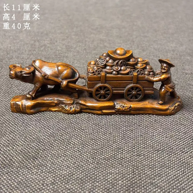Antique boxwood carving ox drawn carts character ornament home study rooms desktop pen holders retro decorative crafts
Antique boxwood carving ox drawn carts character ornament home study rooms desktop pen holders retro decorative crafts
