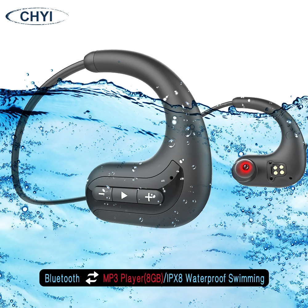 Wireless Bluetooth 4.2 Earphones IPX8 Waterproof Swimming Sports Headphones Hifi Stereo Intergrated 8G Storage Underwater Earbud
Wireless Bluetooth 4.2 Earphones IPX8 Waterproof Swimming Sports Headphones Hifi Stereo Intergrated 8G Storage Underwater Earbud