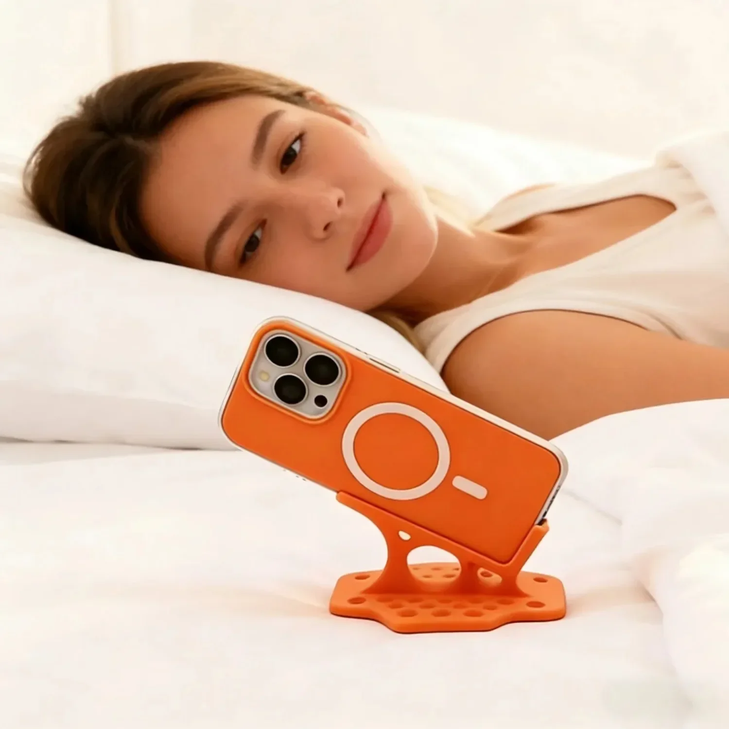 1Pc Side Lying Phone Holder for Bed & Sofa, Comfortable Bedside Accessory, Perfect Daily Relaxing Gift
1Pc Side Lying Phone Holder for Bed & Sofa, Comfortable Bedside Accessory, Perfect Daily Relaxing Gift