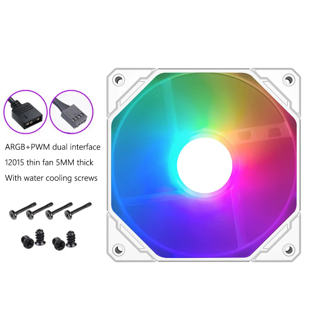 ARGB Case Cooling Fan 5V 3PIN Aura Sync 12cm Cooler Case Fan 4PIN PWM PC Case Quiet Fan Temperature Control for Computer Chassis
ARGB Case Cooling Fan 5V 3PIN Aura Sync 12cm Cooler Case Fan 4PIN PWM PC Case Quiet Fan Temperature Control for Computer Chassis