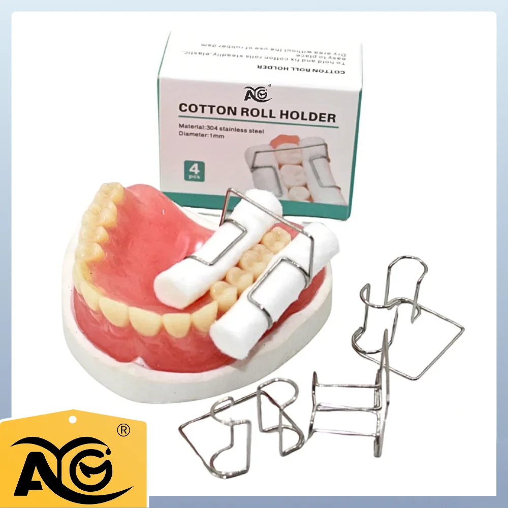 AG 4-Pack 1MM Dental Cotton Roll Holder Clips, Autoclavable Stainless Steel Steady Grip for Dental Isolation InstrumentsSupplies
AG 4-Pack 1MM Dental Cotton Roll Holder Clips, Autoclavable Stainless Steel Steady Grip for Dental Isolation InstrumentsSupplies