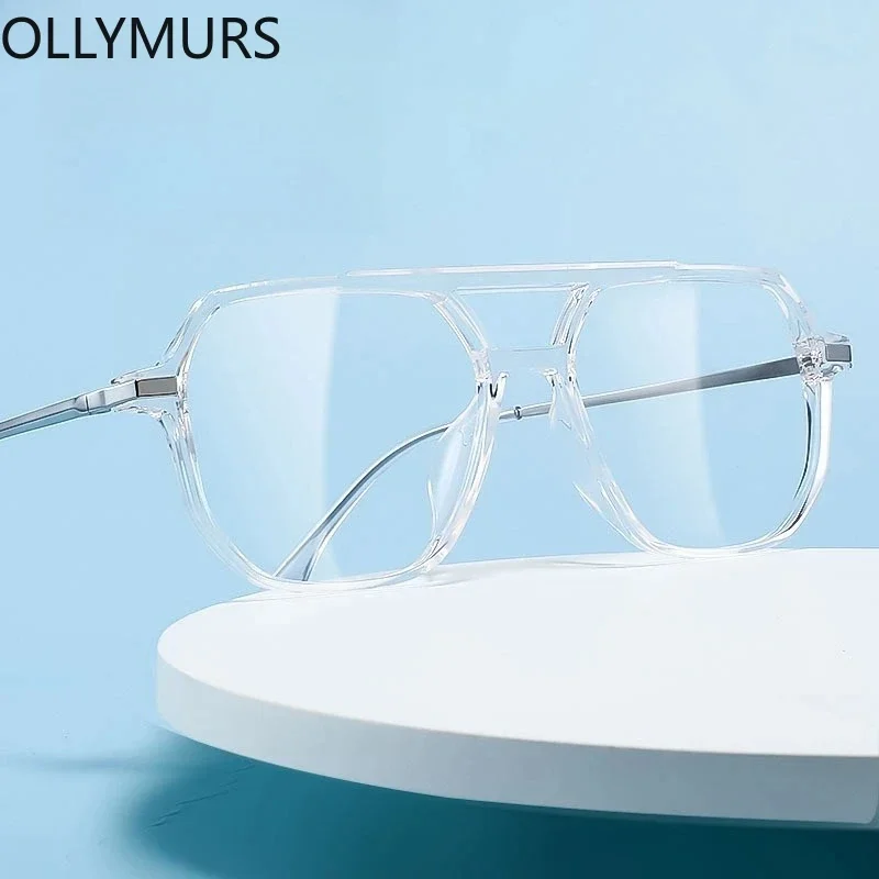 OLLYMURS Ultra-light Double Beam Trendy Myopia Men's Eyeglasses Frame Retro Optical Prescription Glasses Frame For Women 8121D
OLLYMURS Ultra-light Double Beam Trendy Myopia Men's Eyeglasses Frame Retro Optical Prescription Glasses Frame For Women 8121D
