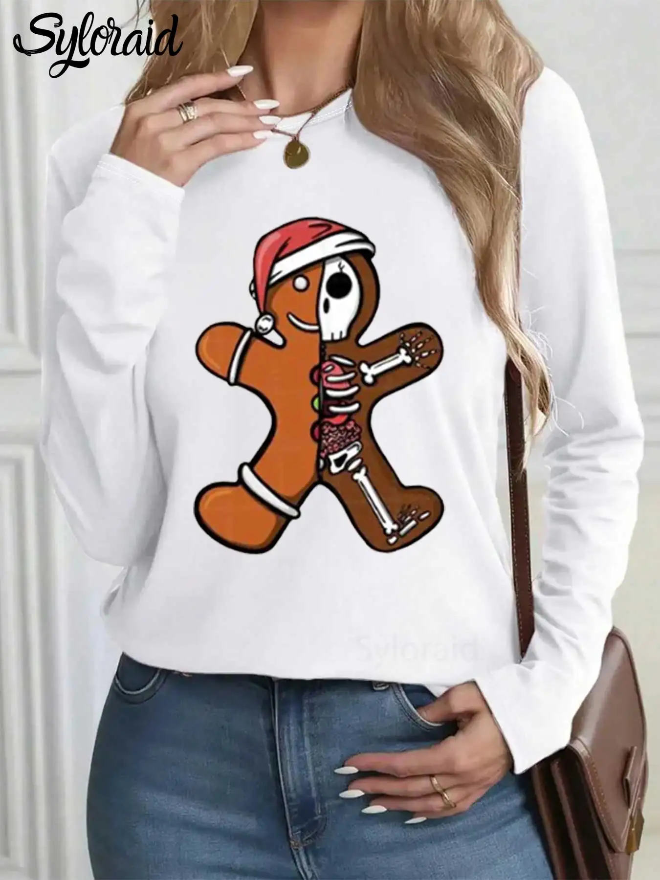 Women's Long Sleeve T Shirt Radiology Christmas Xray Tech Print T Shirt Fashion Round Neck Casual Top
Women's Long Sleeve T Shirt Radiology Christmas Xray Tech Print T Shirt Fashion Round Neck Casual Top