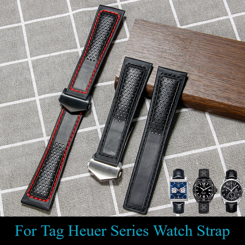 For Tag Heuer Series Fashionable Simple Strap Black Soft Comfortable Breathable Upgrade Genuine Cow Leather Watch Strap 22mm
For Tag Heuer Series Fashionable Simple Strap Black Soft Comfortable Breathable Upgrade Genuine Cow Leather Watch Strap 22mm