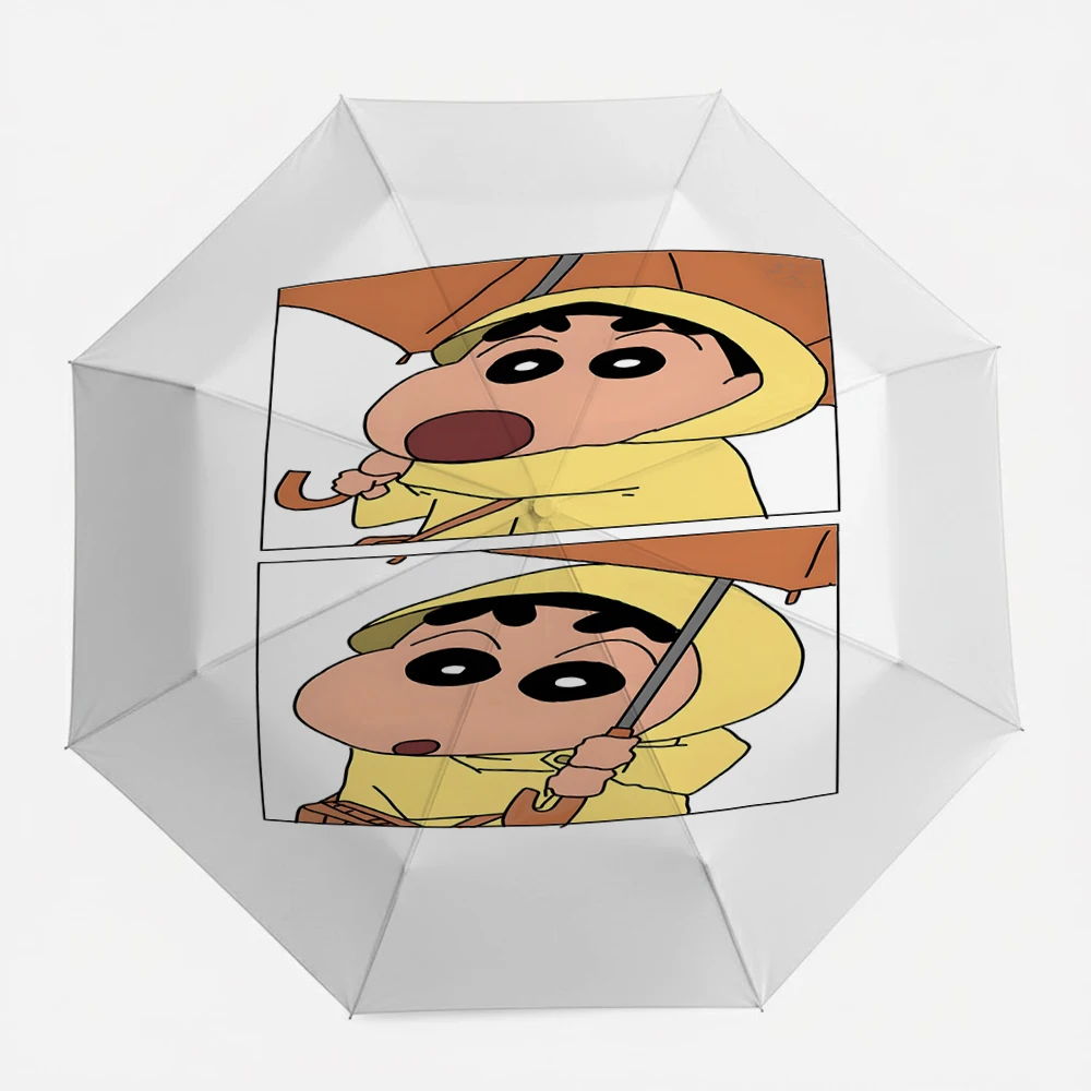 Crayon Shin-chan Shinnosuke Nohara Yellow Raincoat & Orange Umbrella Two-Panel Print Folding Umbrella - White Background - Premi
Crayon Shin-chan Shinnosuke Nohara Yellow Raincoat & Orange Umbrella Two-Panel Print Folding Umbrella - White Background - Premi