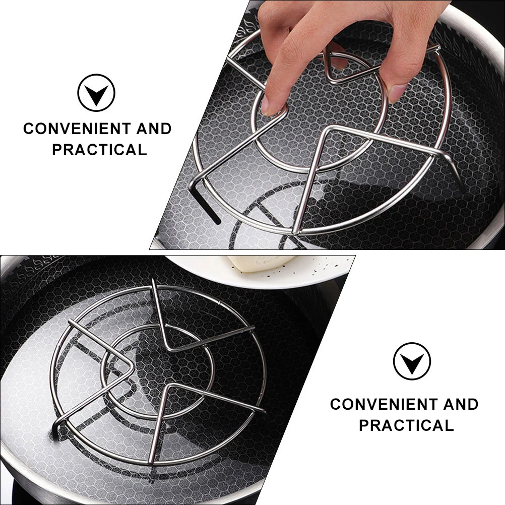 3pcs Stainless Steel Steam Rack Round Multi-purpose Kitchen Steaming Stand Heat Resistant Pot Stand for Household
3pcs Stainless Steel Steam Rack Round Multi-purpose Kitchen Steaming Stand Heat Resistant Pot Stand for Household