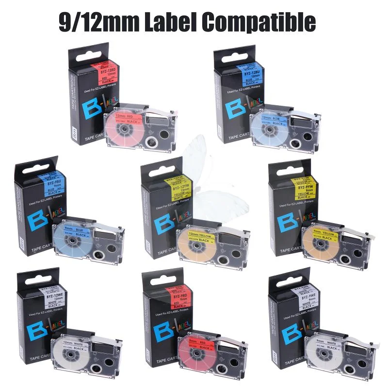 1Pcs 9/12mm Label Tape Compatible With XR-9WE XR-12XWR Ribbon Tape
1Pcs 9/12mm Label Tape Compatible With XR-9WE XR-12XWR Ribbon Tape