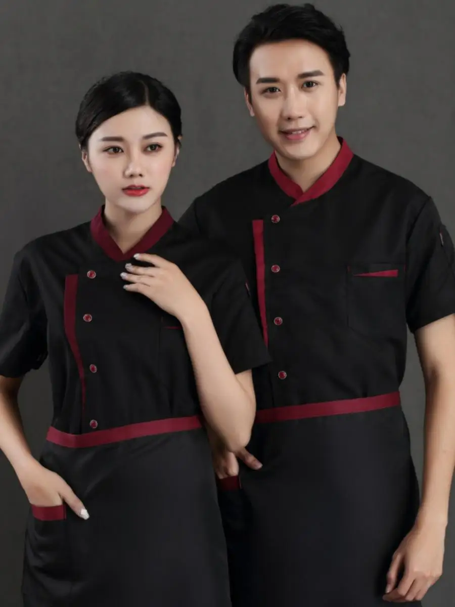 Мужская тонкая дышащая черная униформа повара для работы на кухне, весенняя коллекция, влагоотводящая
Мужская тонкая дышащая черная униформа повара для работы на кухне, весенняя коллекция, влагоотводящая