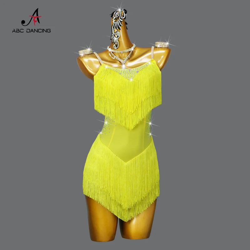 New Latin Dance Tassel Dress Adult Sexy Womens Clothes Girls Cocktail Prom Skirt Large Size Dancewear Line Suit Stage Customized
New Latin Dance Tassel Dress Adult Sexy Womens Clothes Girls Cocktail Prom Skirt Large Size Dancewear Line Suit Stage Customized