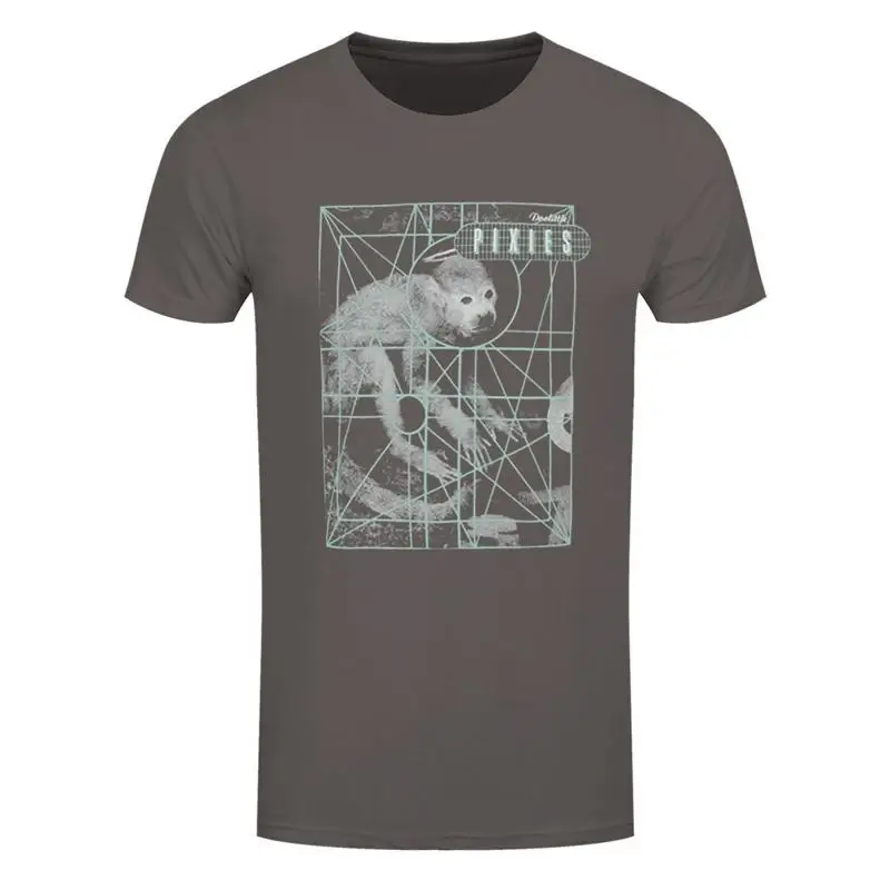 Pixies T Shirt Monkey Grid Rock Official New Grey 
Pixies T Shirt Monkey Grid Rock Official New Grey