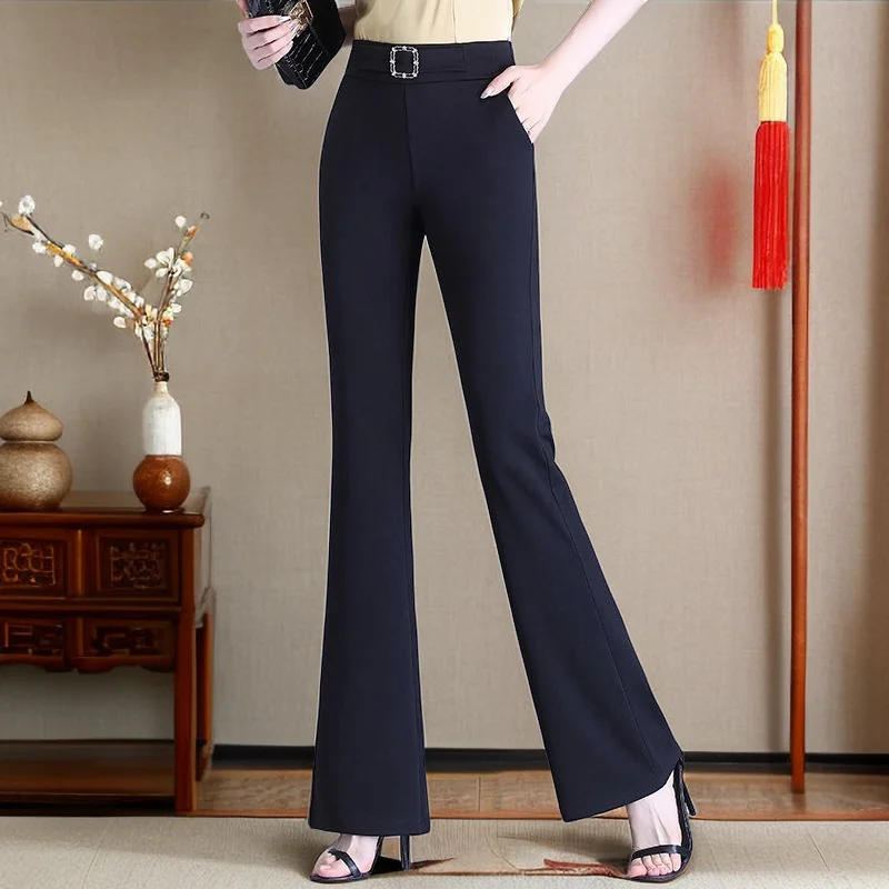 2024 New Women's Spring Autumn Fashion High Waist Slim Pant Female Solid Color Suit Trousers Ladies Long Casual Flare Pants Y684
2024 New Women's Spring Autumn Fashion High Waist Slim Pant Female Solid Color Suit Trousers Ladies Long Casual Flare Pants Y684