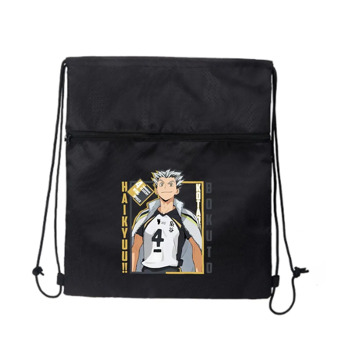 Haikyuu персонаж аниме спортивное искусство черная минималистичная уличная сумка на молнии на шнурке
Haikyuu персонаж аниме спортивное искусство черная минималистичная уличная сумка на молнии на шнурке