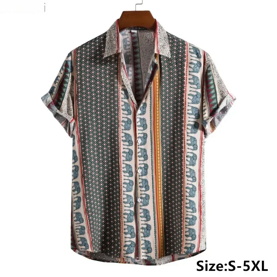 Fashion 3D Printed Men's Plus Size Loose Short Sleeve Shirt Summer Vintage Hawaiian Beach Shirt Casual Blouse for Men Streetwear
Fashion 3D Printed Men's Plus Size Loose Short Sleeve Shirt Summer Vintage Hawaiian Beach Shirt Casual Blouse for Men Streetwear