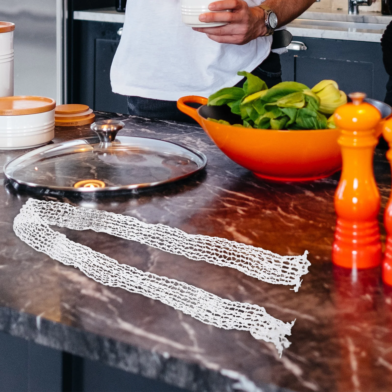 1 Roll Sausage Net Beef Netting Cotton Thread Meat Mesh Nets for Ham Packaging Kitchen Cooking String for Meat Roasting Bbq
1 Roll Sausage Net Beef Netting Cotton Thread Meat Mesh Nets for Ham Packaging Kitchen Cooking String for Meat Roasting Bbq