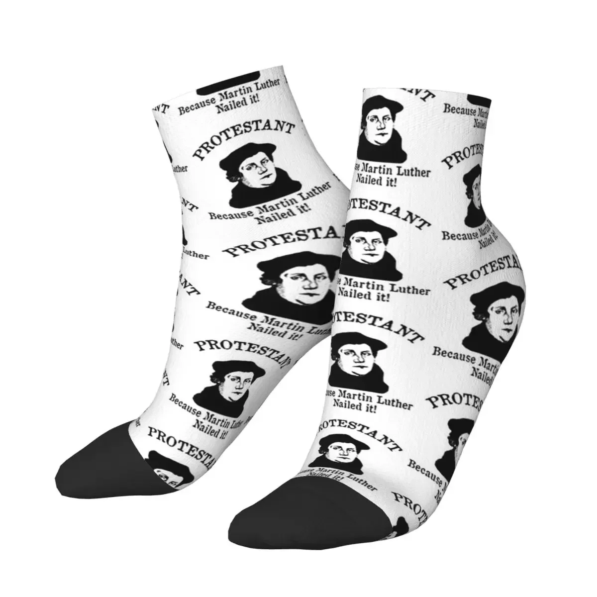 Протестт, потому что Martin Luther Nailed It Носки для реформации протестана Чулки Харадзюку Всесезонные носки для мужчин и женщин 
Протестт, потому что Martin Luther Nailed It Носки для реформации протестана Чулки Харадзюку Всесезонные носки для мужчин и женщин